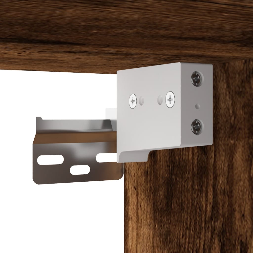 Seinäkiinnitettävä TV-taso savutammi 30,5x30x110 cm - Sisustajankoti.fi