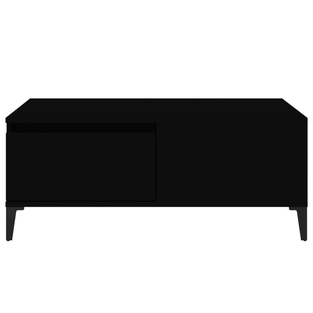 Sohvapöytä musta 90x50x36,5 cm tekninen puu - Sisustajankoti.fi