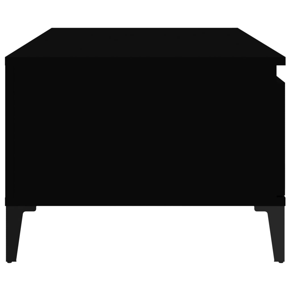 Sohvapöytä musta 90x50x36,5 cm tekninen puu - Sisustajankoti.fi