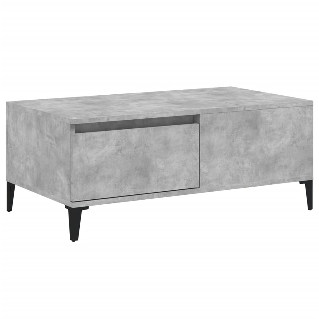 Sohvapöytä betoninharmaa 90x50x36,5 cm tekninen puu - Sisustajankoti.fi