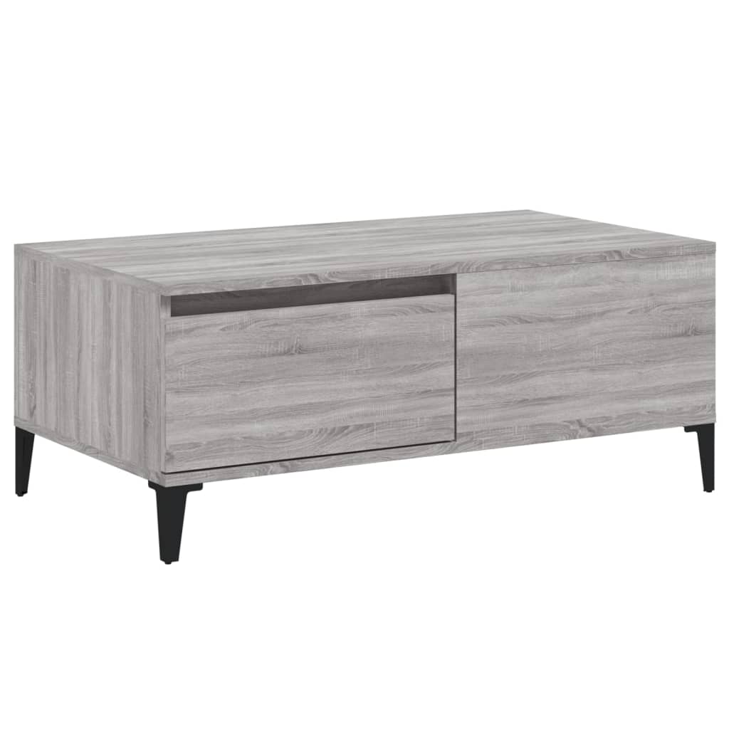 Sohvapöytä harmaa Sonoma 90x50x36,5 cm tekninen puu - Sisustajankoti.fi