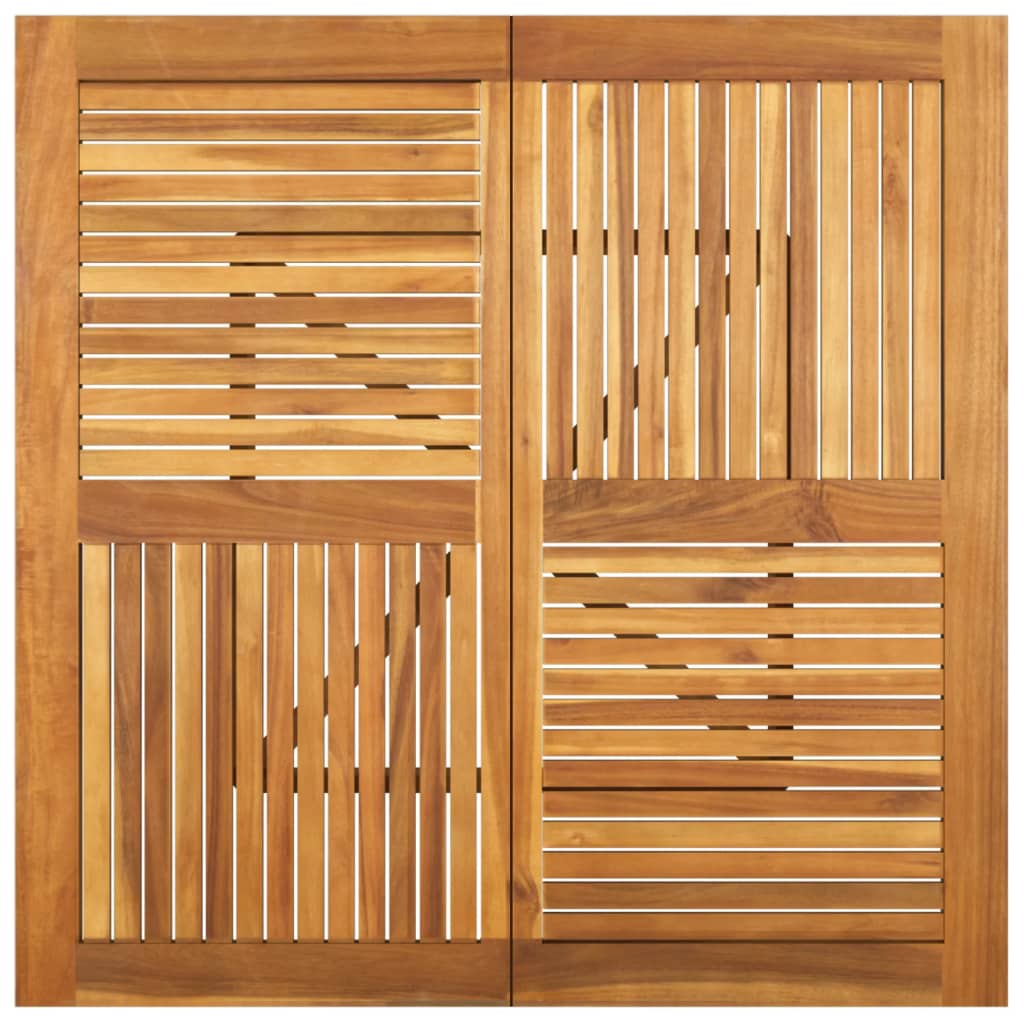 Puutarhapöytä 110x110x75 cm täysi akasiapuu - Sisustajankoti.fi