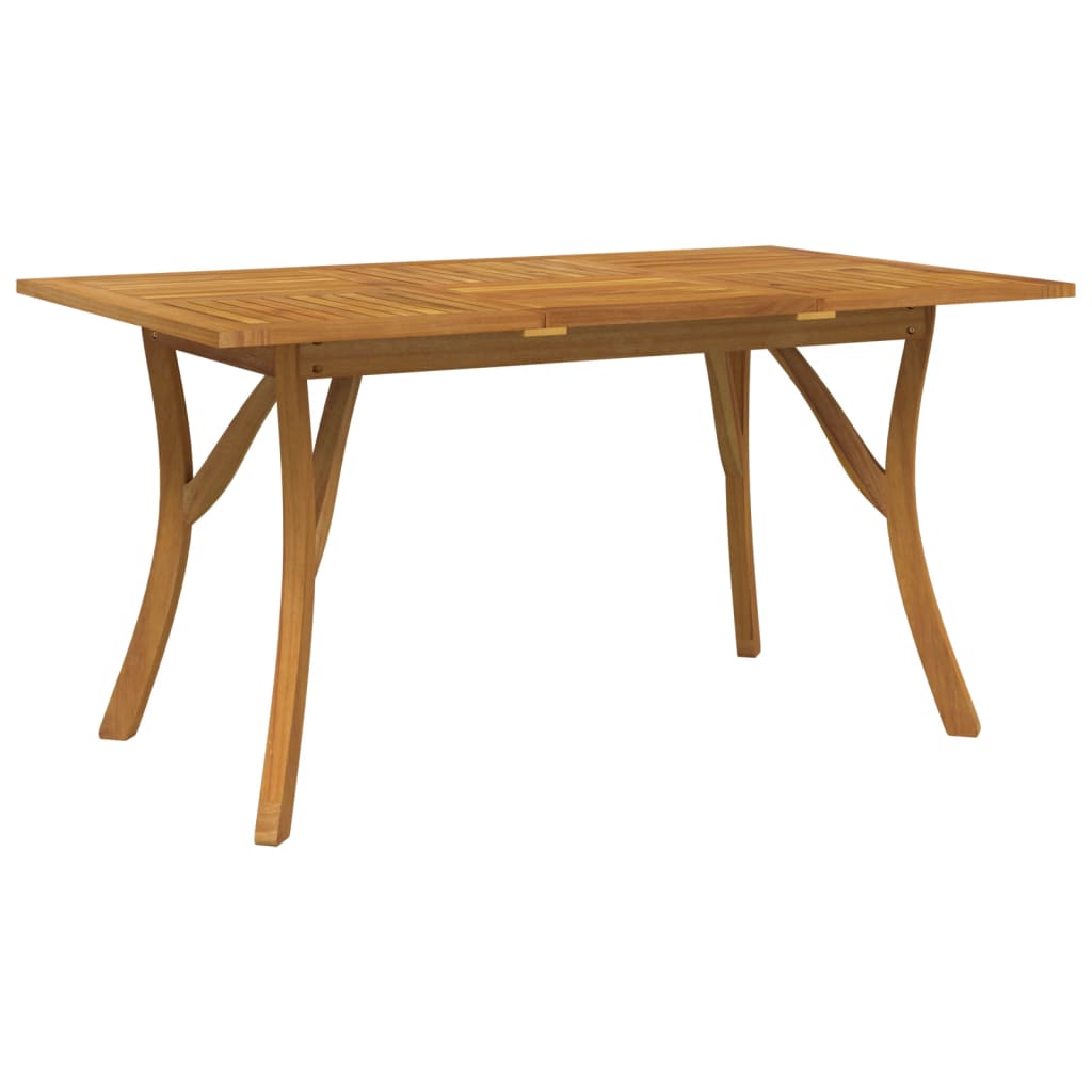 Puutarhapöytä 150x90x75 cm täysi akasiapuu - Sisustajankoti.fi