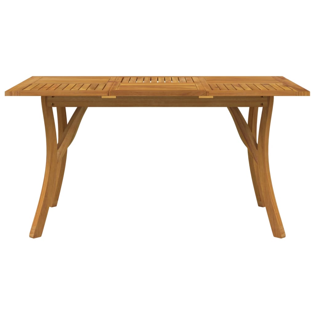 Puutarhapöytä 150x90x75 cm täysi akasiapuu - Sisustajankoti.fi