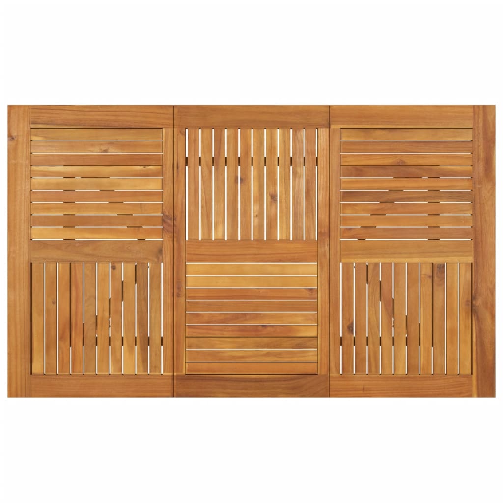 Puutarhapöytä 150x90x75 cm täysi akasiapuu - Sisustajankoti.fi