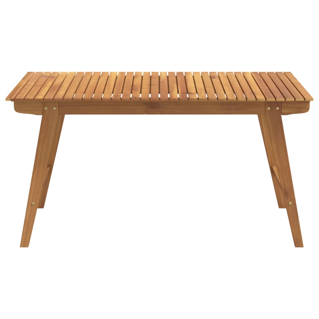 Puutarhapöytä 150x90x75 cm täysi akasiapuu - Sisustajankoti.fi