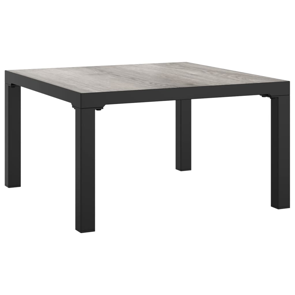 Ulkosohvapöytä harmaa 55x55x31 cm DPC ja teräs - Sisustajankoti.fi