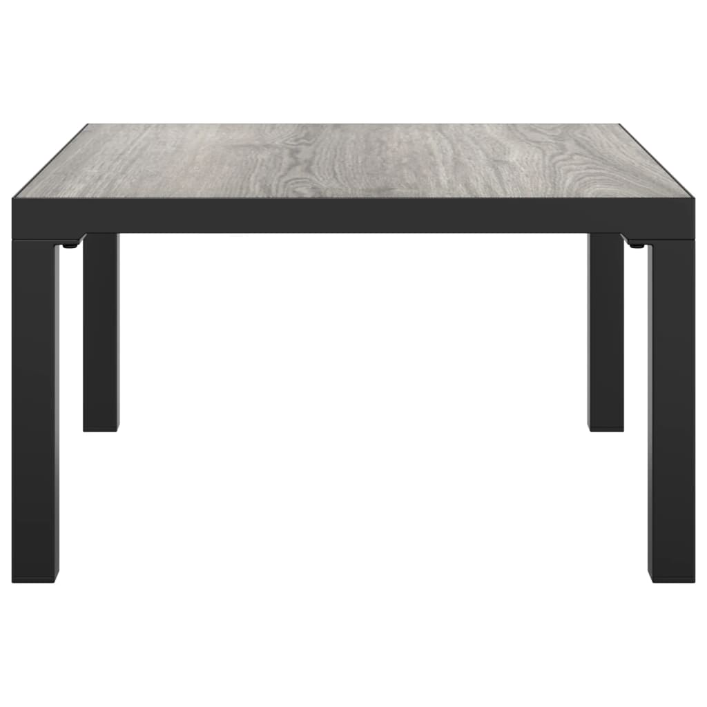 Ulkosohvapöytä harmaa 55x55x31 cm DPC ja teräs - Sisustajankoti.fi