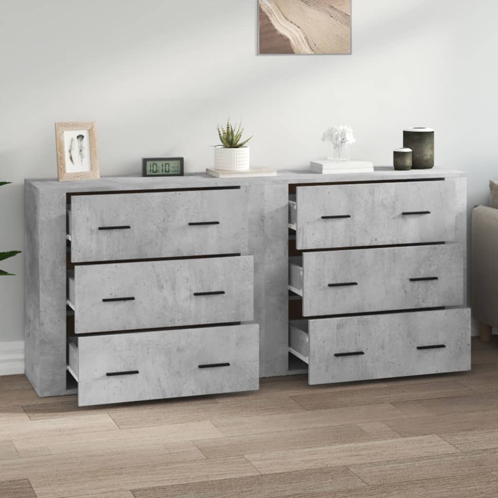 Senkit 2 kpl betoninharmaa tekninen puu - Sisustajankoti.fi
