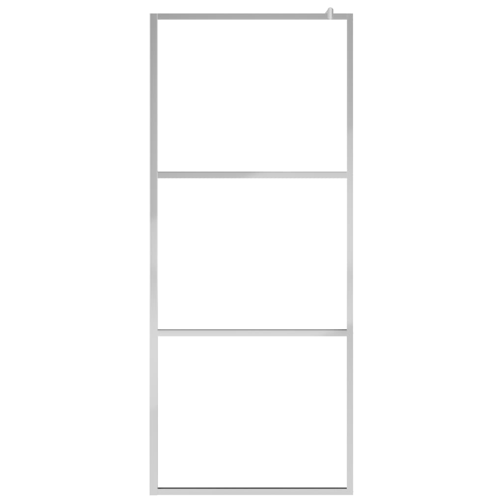 Suihkuseinäke hyllyllä kromi 80x195 cm ESG lasi ja alumiini - Sisustajankoti.fi