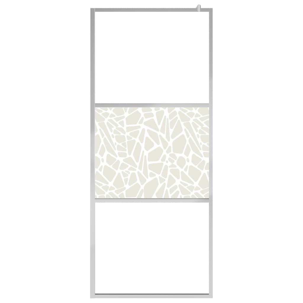 Suihkuseinäke hyllyllä kromi 80x195 cm ESG lasi ja alumiini - Sisustajankoti.fi