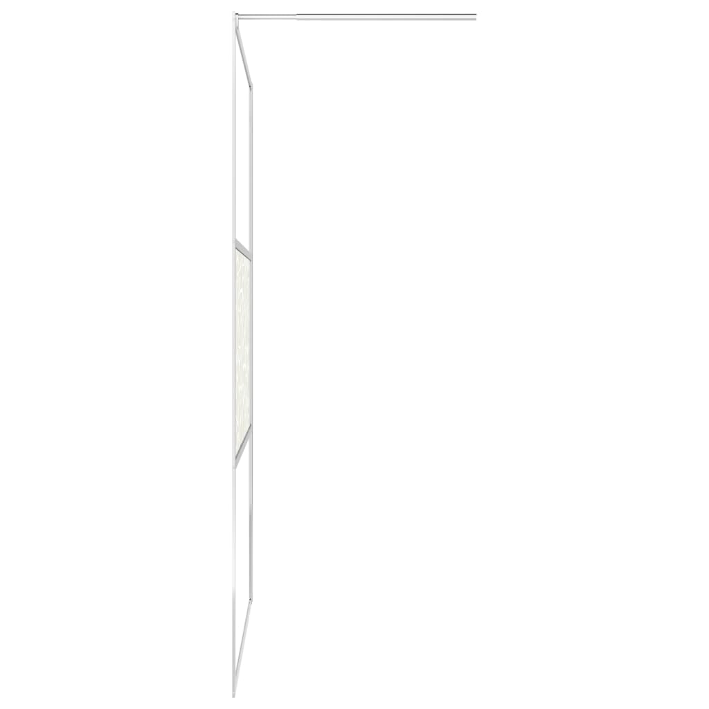 Suihkuseinäke hyllyllä kromi 80x195 cm ESG lasi ja alumiini - Sisustajankoti.fi