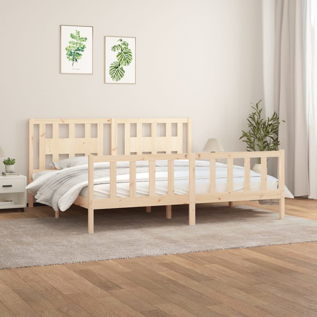 Sängynrunko päädyllä 180x200 cm mänty 6FT Super King - Sisustajankoti.fi