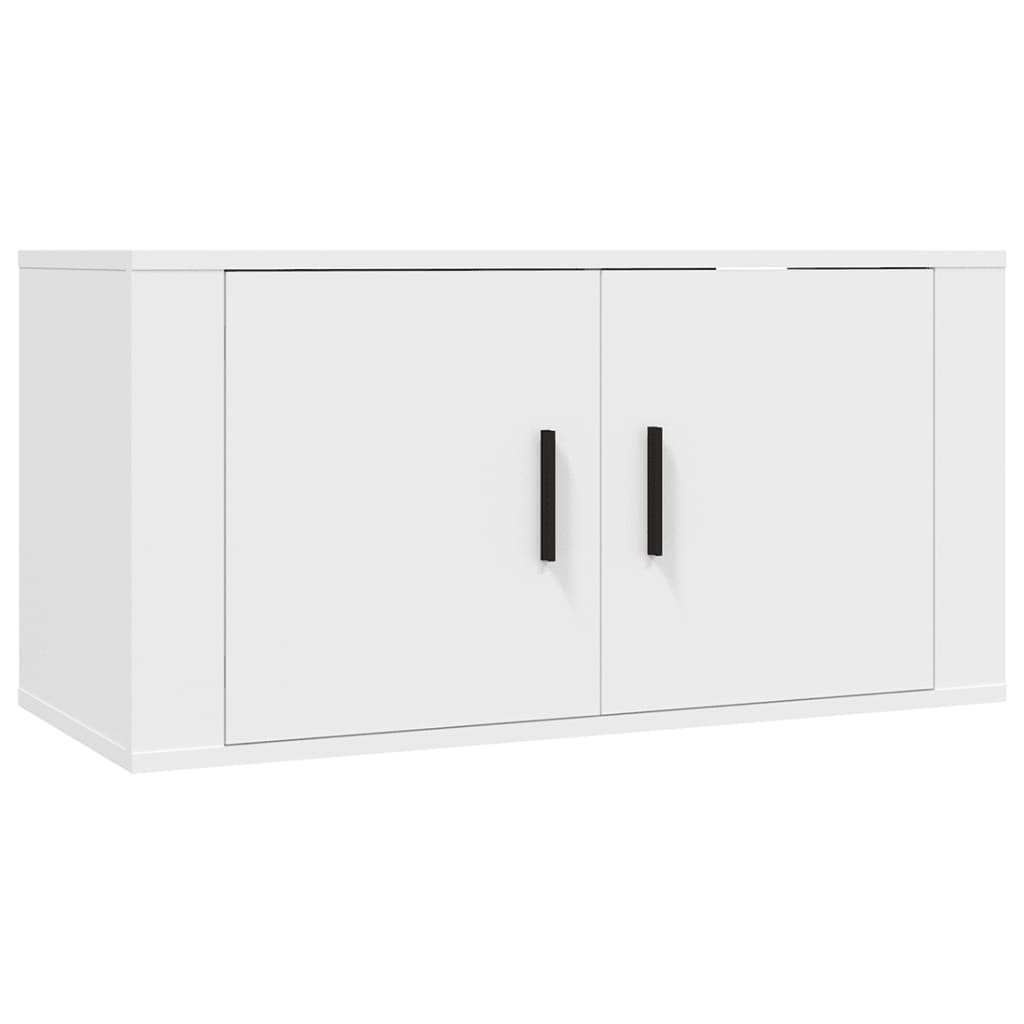 Seinäkiinnitettävät TV-kaapit 2 kpl valkoinen 80x34,5x40 cm - Sisustajankoti.fi