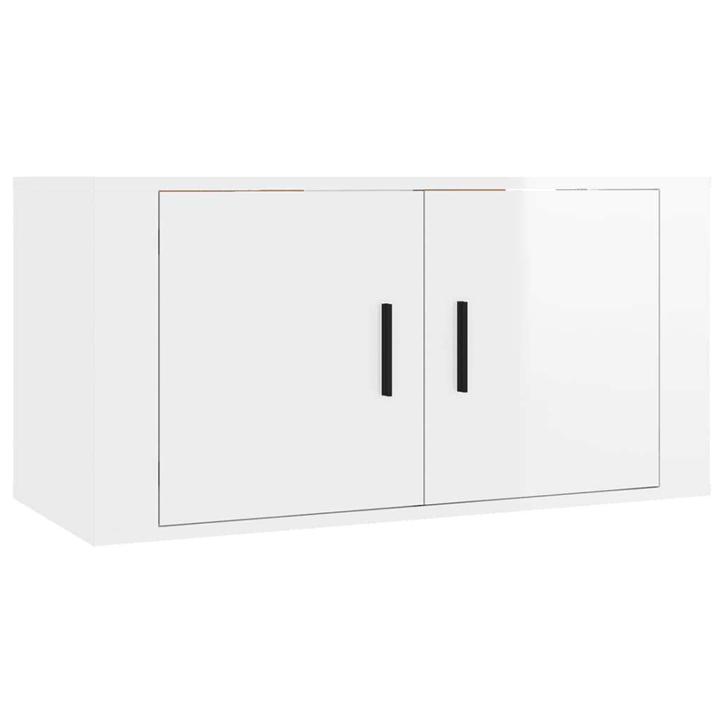Seinäkiinnitettävät TV-kaapit 3 kpl korkeakiilto 80x34,5x40 cm - Sisustajankoti.fi
