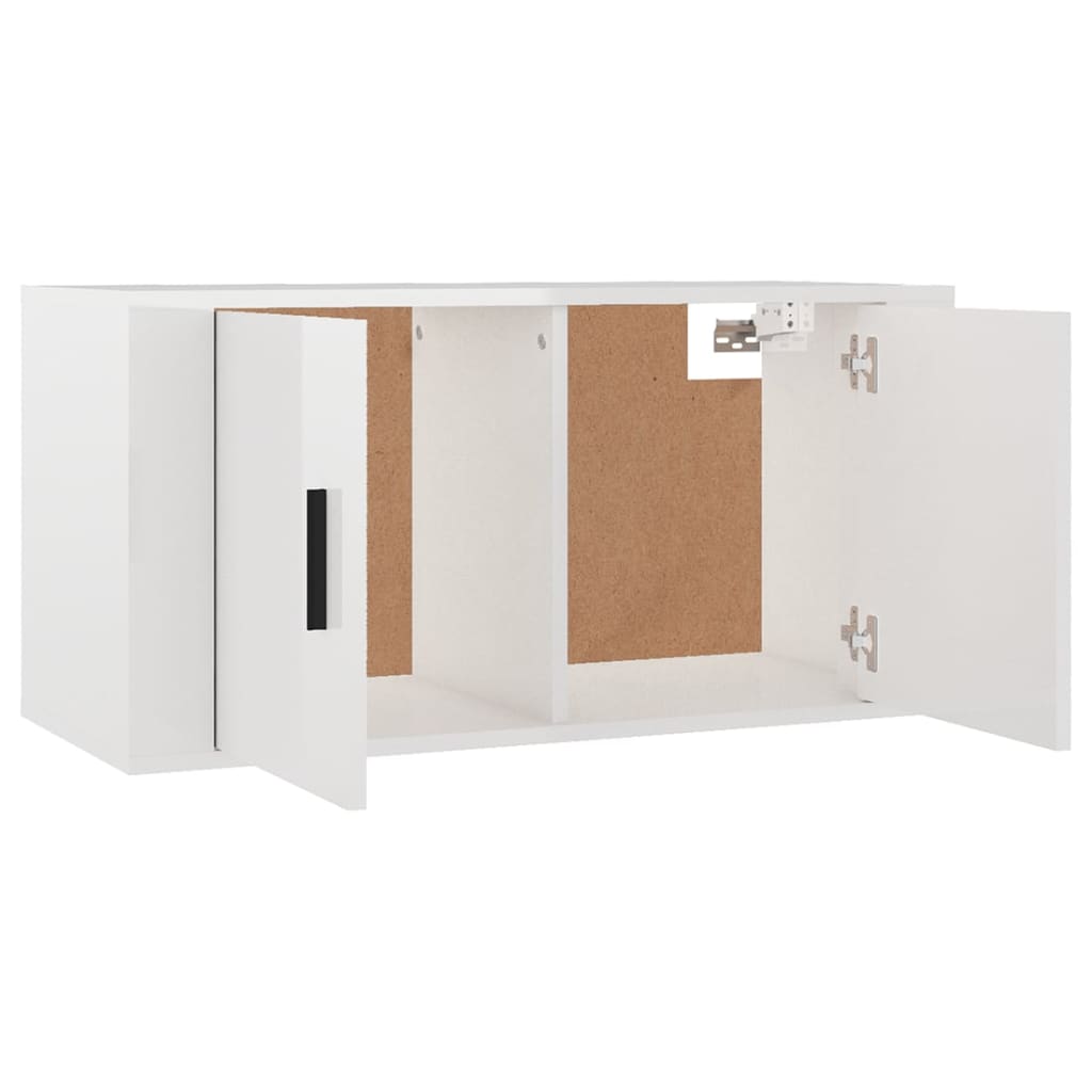 Seinäkiinnitettävät TV-kaapit 3 kpl korkeakiilto 80x34,5x40 cm - Sisustajankoti.fi
