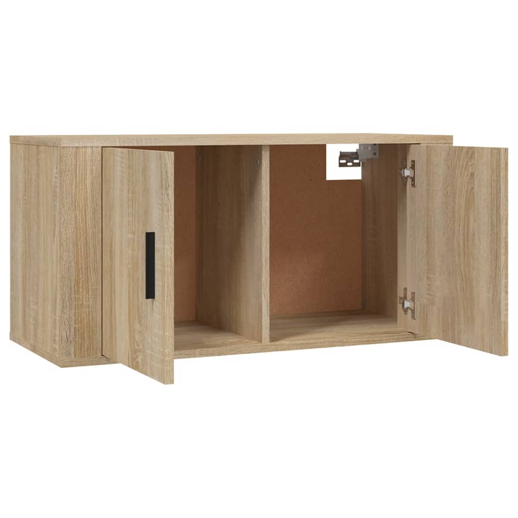 Seinäkiinnitettävät TV-kaapit 3 kpl Sonoma-tammi 80x34,5x40 cm - Sisustajankoti.fi