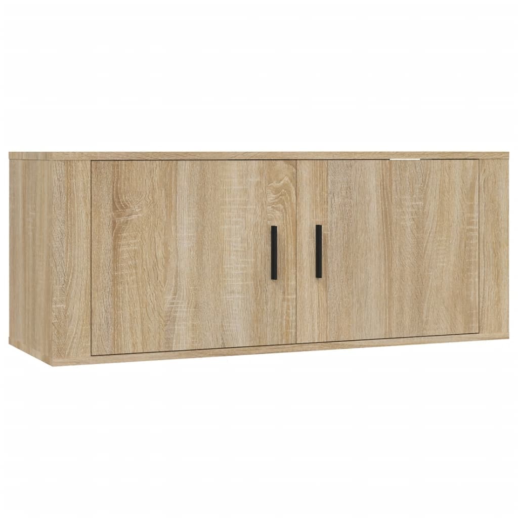 Seinäkiinnitettävät TV-kaapit 2 kpl Sonoma-tammi 100x34,5x40 cm - Sisustajankoti.fi