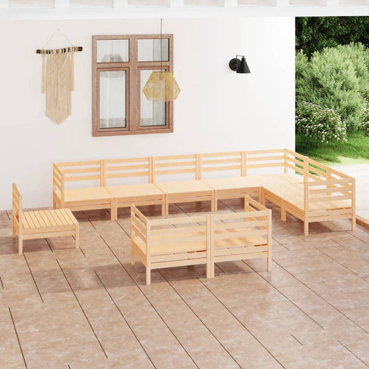 10-osainen Puutarhasohvasarja täysi mänty - Sisustajankoti.fi