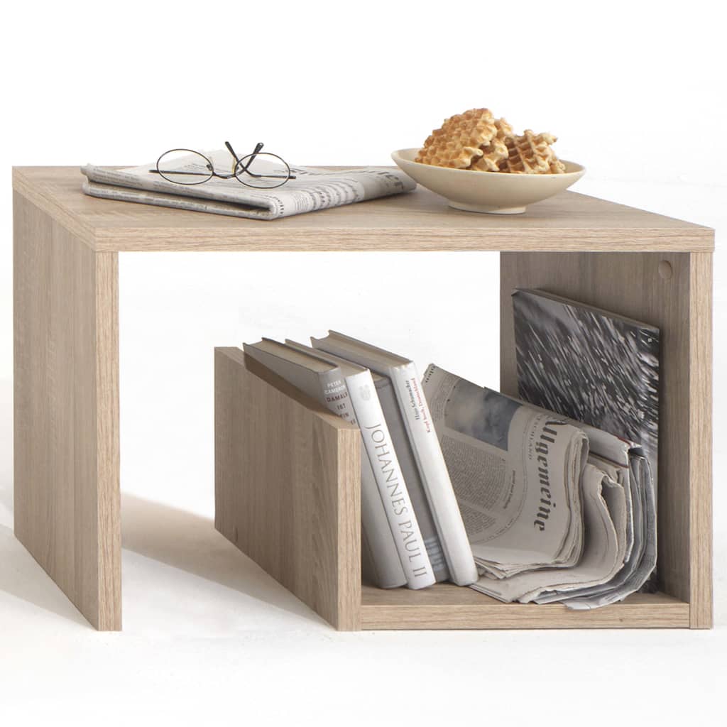 FMD Sohvapöytä 2-in-1 59x36x38 cm tammen värinen - Sisustajankoti.fi
