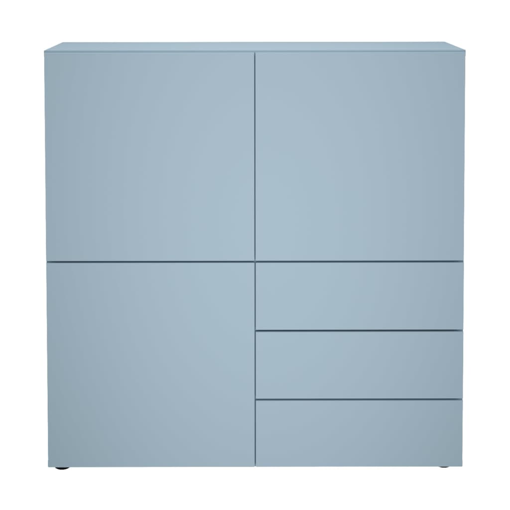 FMD Kaappi 3 laatikkoa ja ovea 99x31,5x101,2 cm sininen - Sisustajankoti.fi