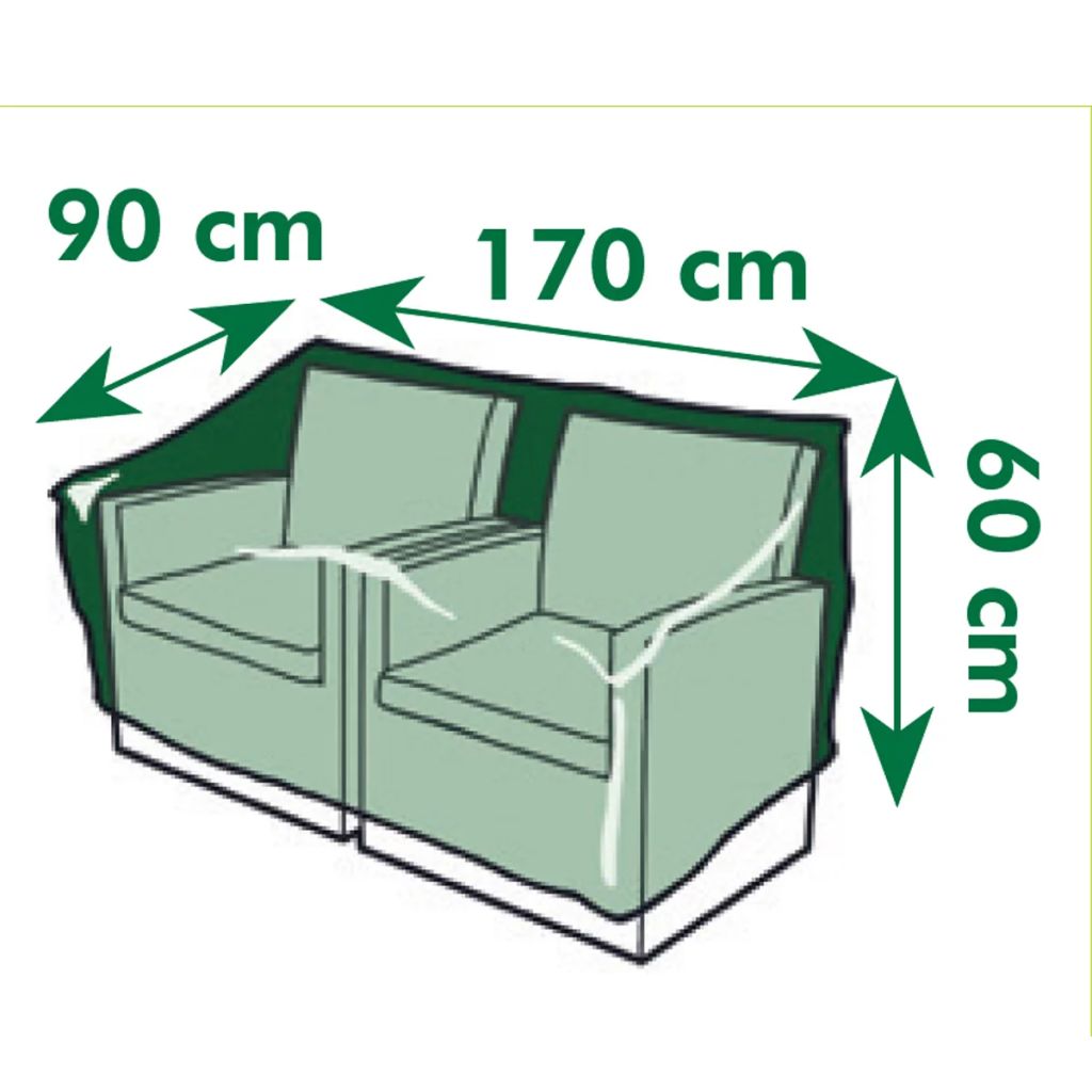 Nature Puutarhakalustesuoja 2-istuttavalle sohvalle 170x90x60 cm - Sisustajankoti.fi