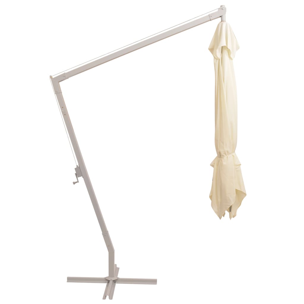 Roikkuva päivänvarjo 300x300 cm Alumiinitanko Hiekka - Sisustajankoti.fi