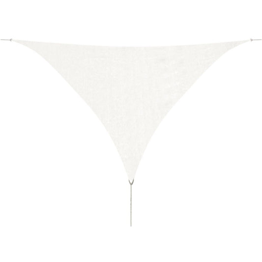 Aurinkovarjopurje HDPE kolmikulmainen 5x5x5 m valkoinen - Sisustajankoti.fi