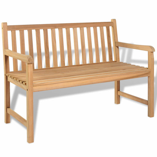 Puutarhapenkki 120 cm tiikki - Sisustajankoti.fi