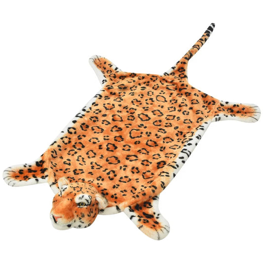 Leopardimatto plyysi 139 cm Ruskea - Sisustajankoti.fi