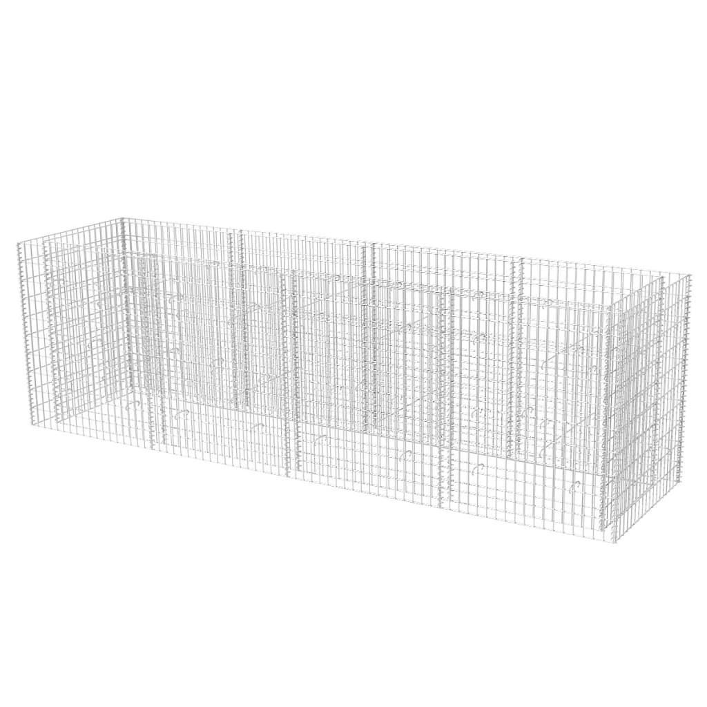 Korotettu kivikorikehys teräs 360x90x100 cm - Sisustajankoti.fi