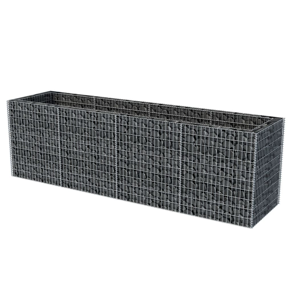 Korotettu kivikorikehys teräs 360x90x100 cm - Sisustajankoti.fi