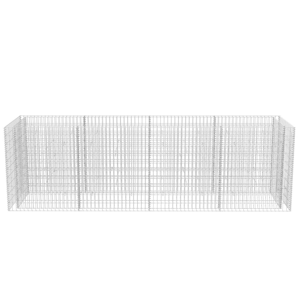 Korotettu kivikorikehys teräs 360x90x100 cm - Sisustajankoti.fi