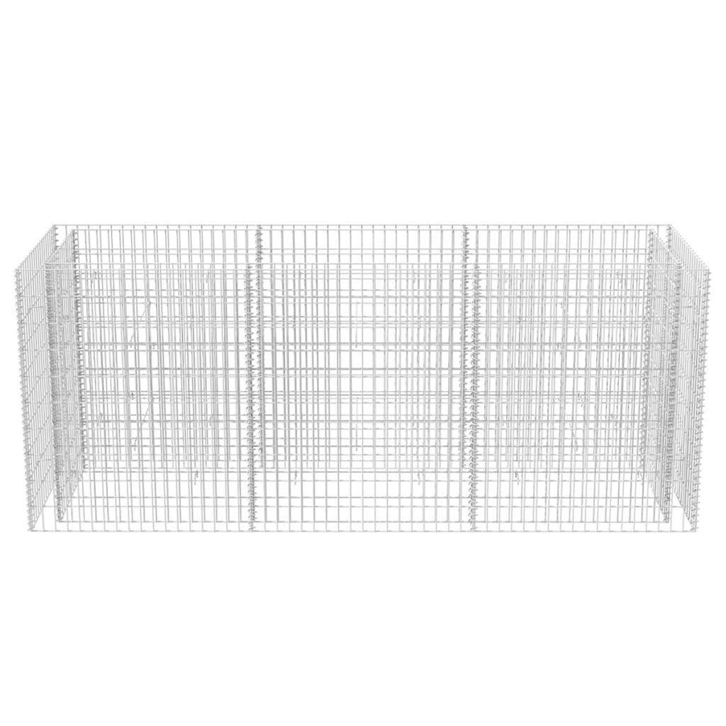 Korotettu kivikorikehys teräs 270x90x100 cm - Sisustajankoti.fi