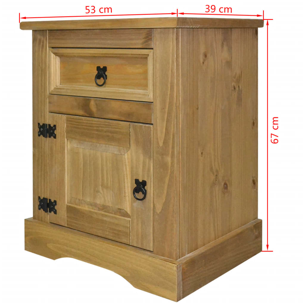Vaatekaappi Meksikon mänty Corona Range 53x39x67 cm - Sisustajankoti.fi