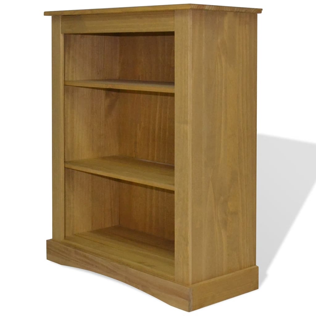 Kirjahylly 3-tasoa Meksikon mänty Corona-sarja 81x29x100 cm - Sisustajankoti.fi