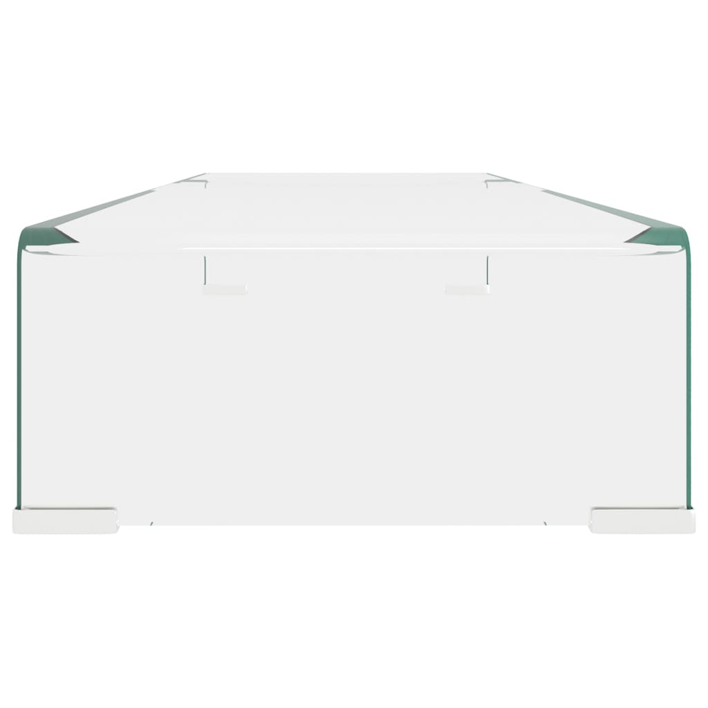 TV-taso/Näyttöteline Kirkas lasi 90x30x13 cm - Sisustajankoti.fi