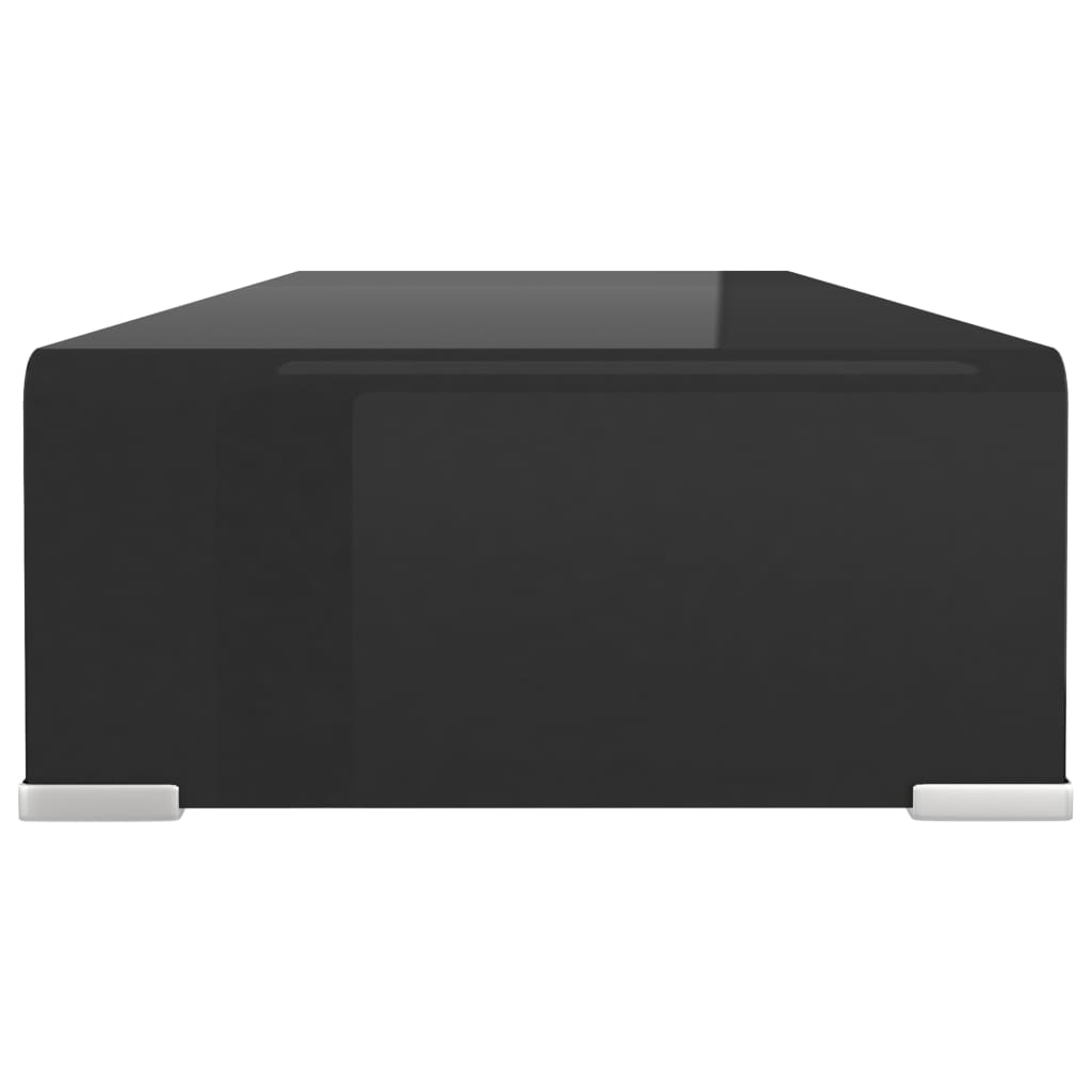 TV-taso/Näyttöteline Musta lasi 70x30x13 cm - Sisustajankoti.fi