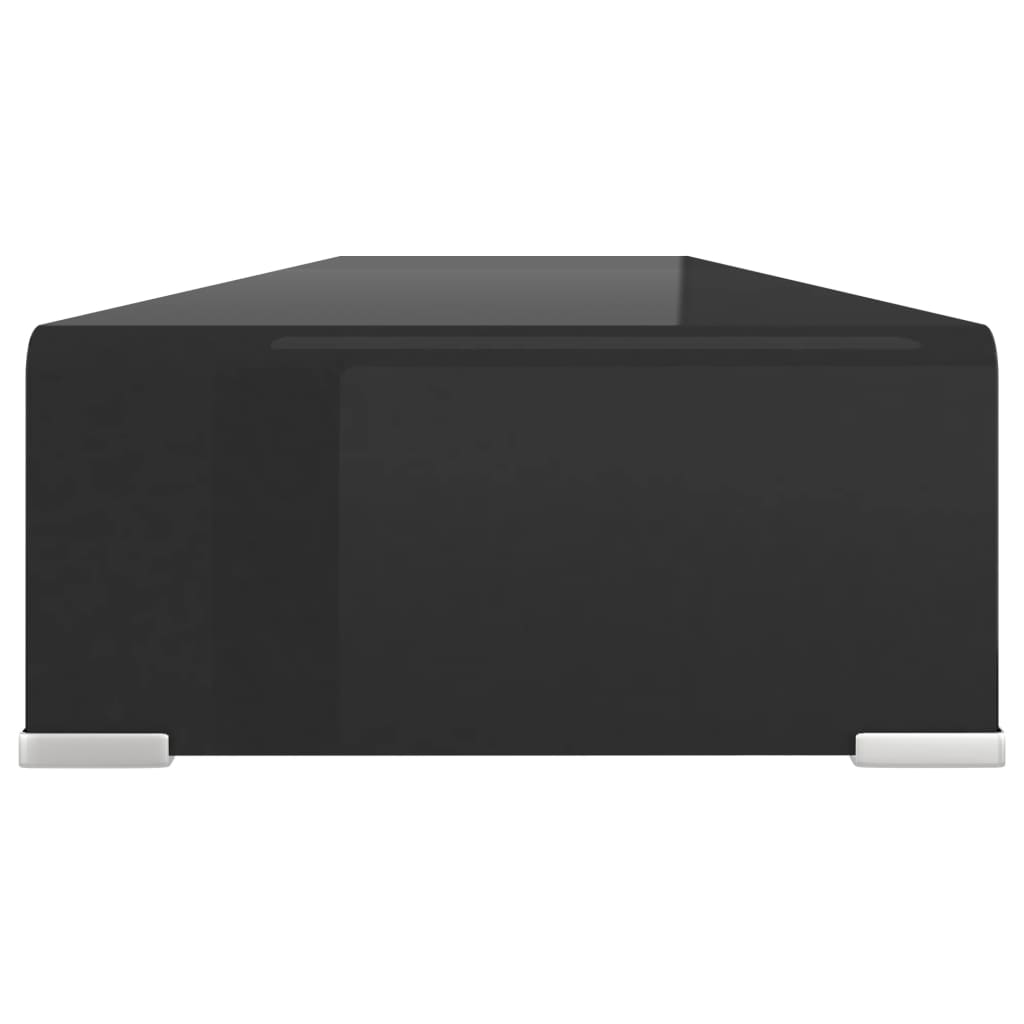 TV-taso/Näyttöteline Musta lasi 110x30x13 cm - Sisustajankoti.fi