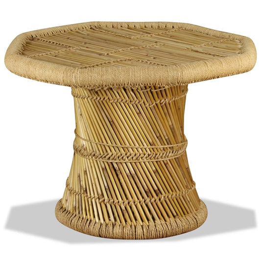 Sohvapöytä bambu kahdeksankulmio 60x60x45 cm - Sisustajankoti.fi