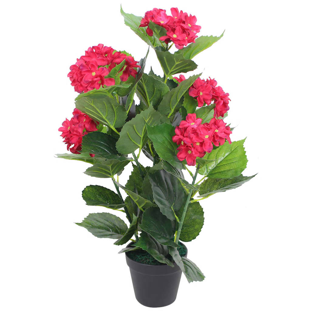 Tekokukka ruukulla hortensia 60 cm punainen - Sisustajankoti.fi