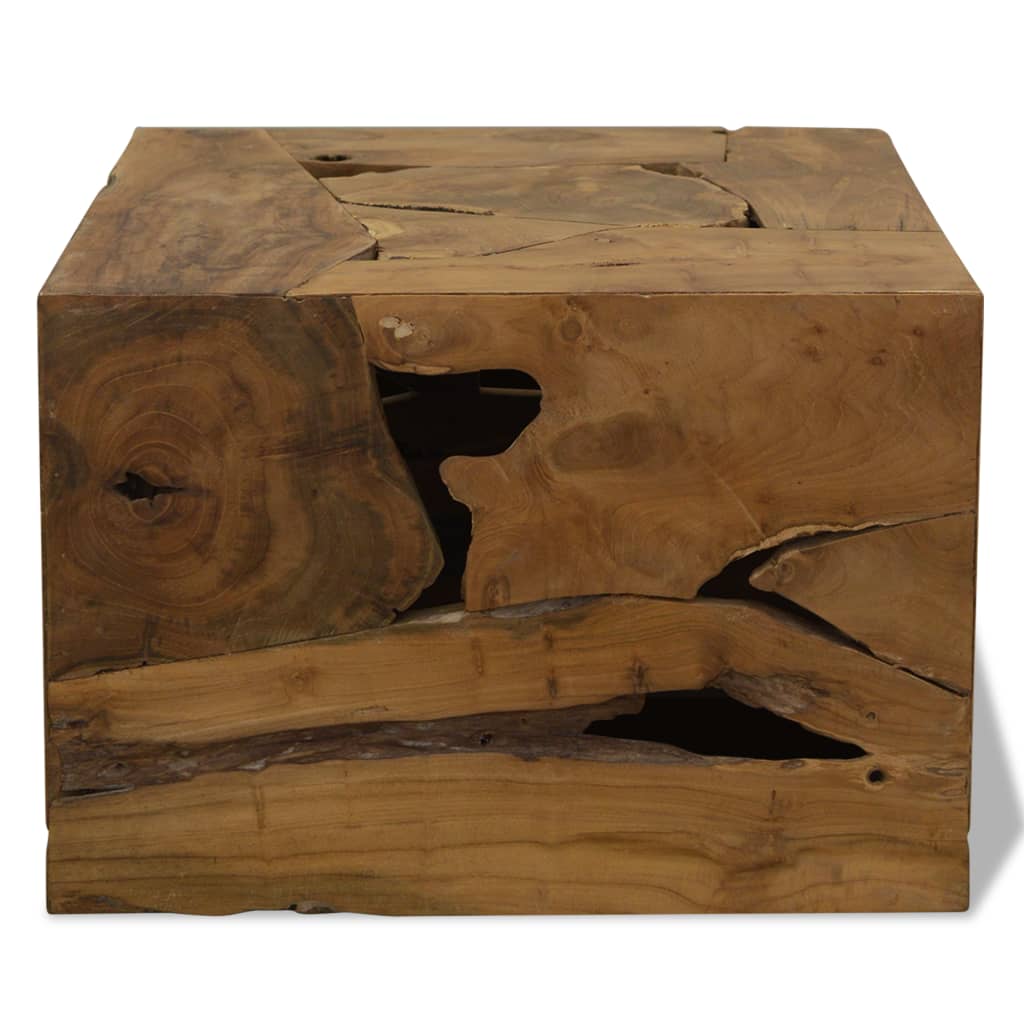 Sohvapöytä 50x50x35 cm aito tiikki ruskea - Sisustajankoti.fi