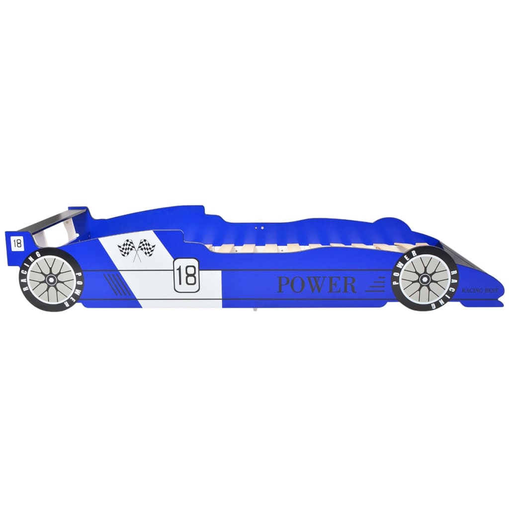 Lastensänky kilpa-auto 90x200 cm Sininen - Sisustajankoti.fi