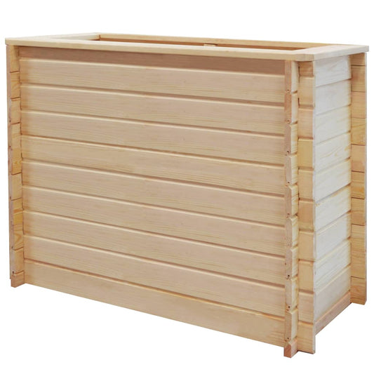 Korotettu kukkalaatikko 100x50x80 cm mänty 19 mm - Sisustajankoti.fi