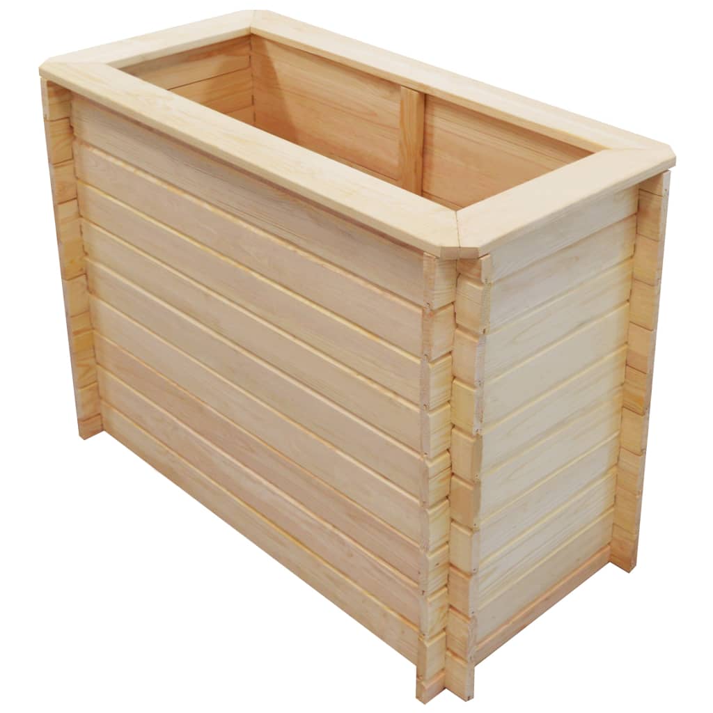 Korotettu kukkalaatikko 100x50x80 cm mänty 19 mm - Sisustajankoti.fi
