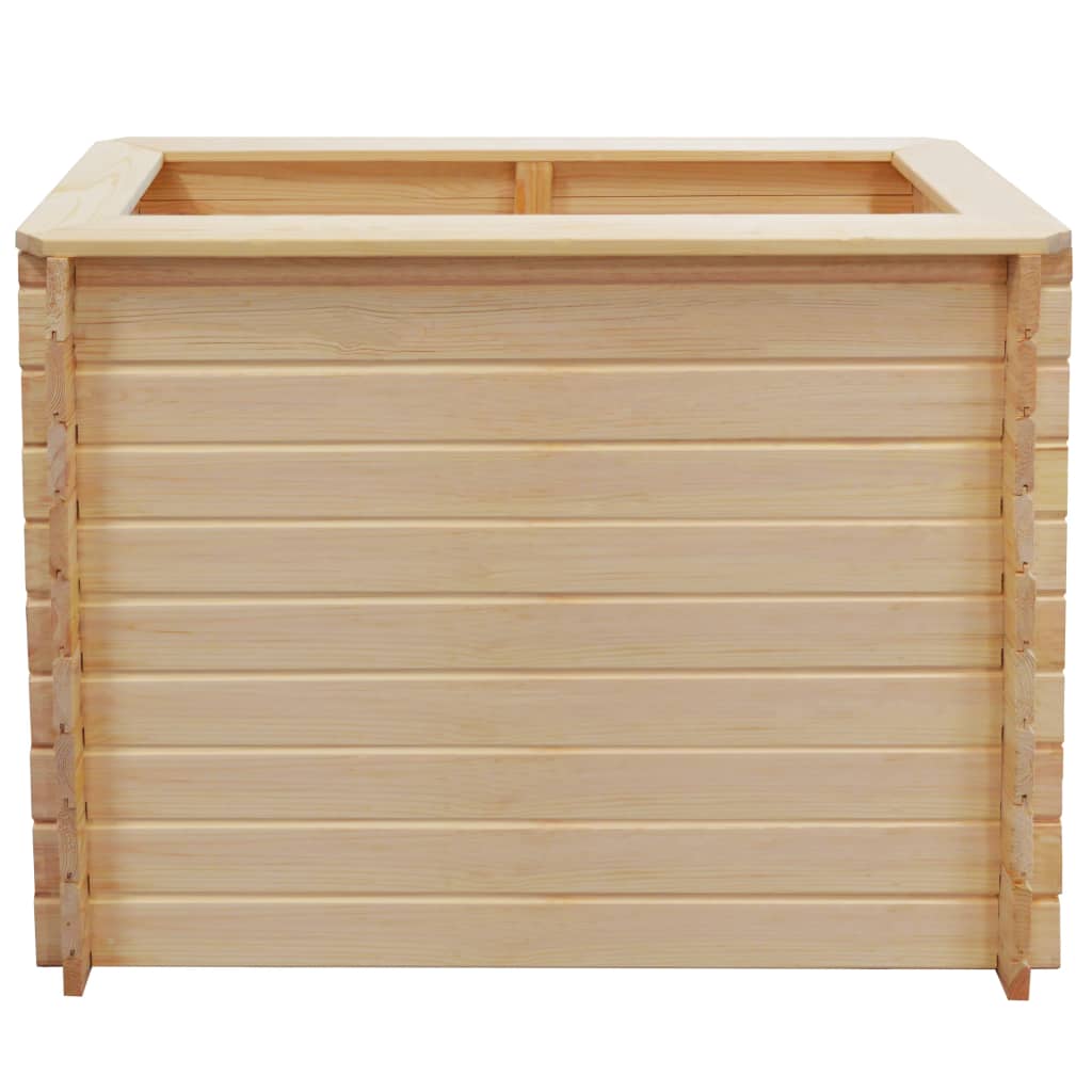 Korotettu kukkalaatikko 100x100x80 cm mänty 19 mm - Sisustajankoti.fi