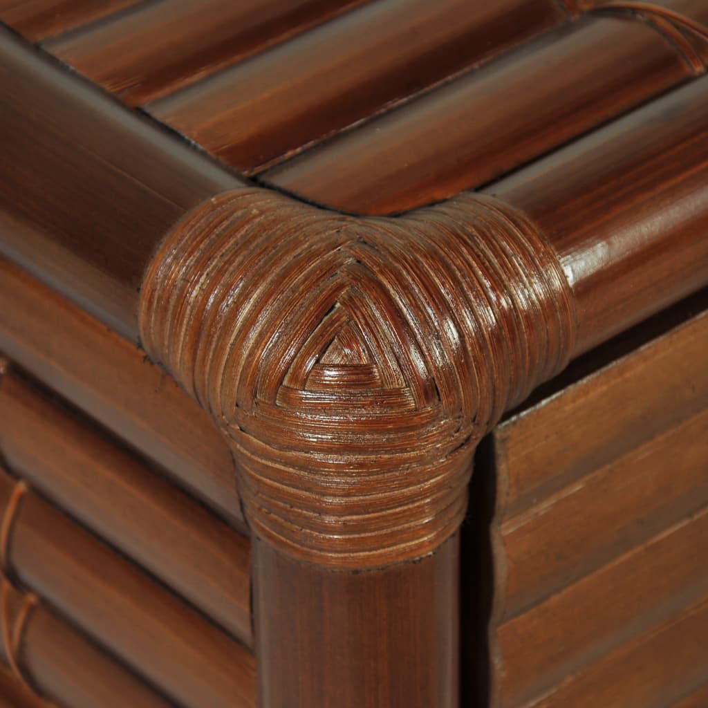 Yöpöytä 45x45x40 cm bambu tummanruskea - Sisustajankoti.fi