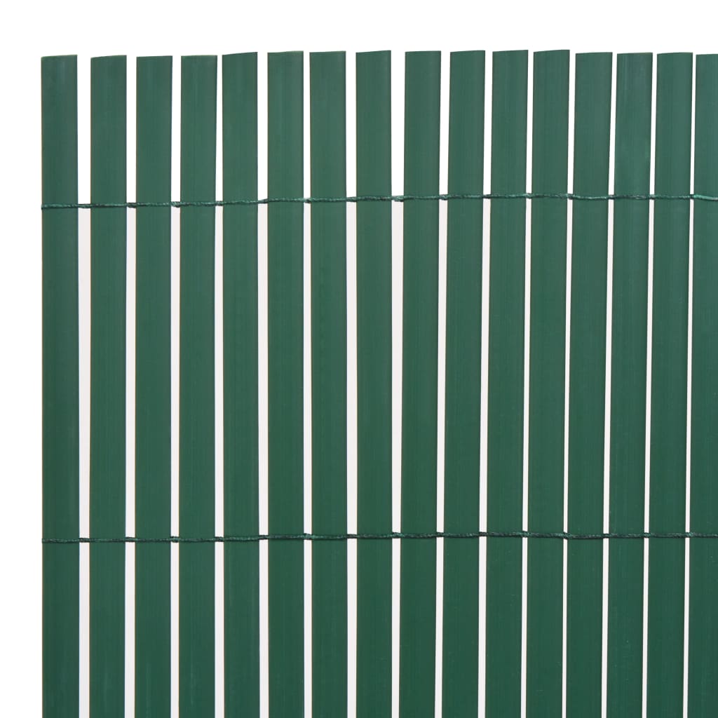 Kaksipuolinen puutarha-aita PVC 90x300 cm vihreä - Sisustajankoti.fi