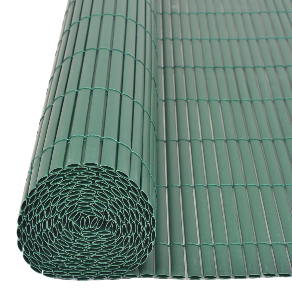 Kaksipuolinen puutarha-aita PVC 90x500 cm vihreä - Sisustajankoti.fi