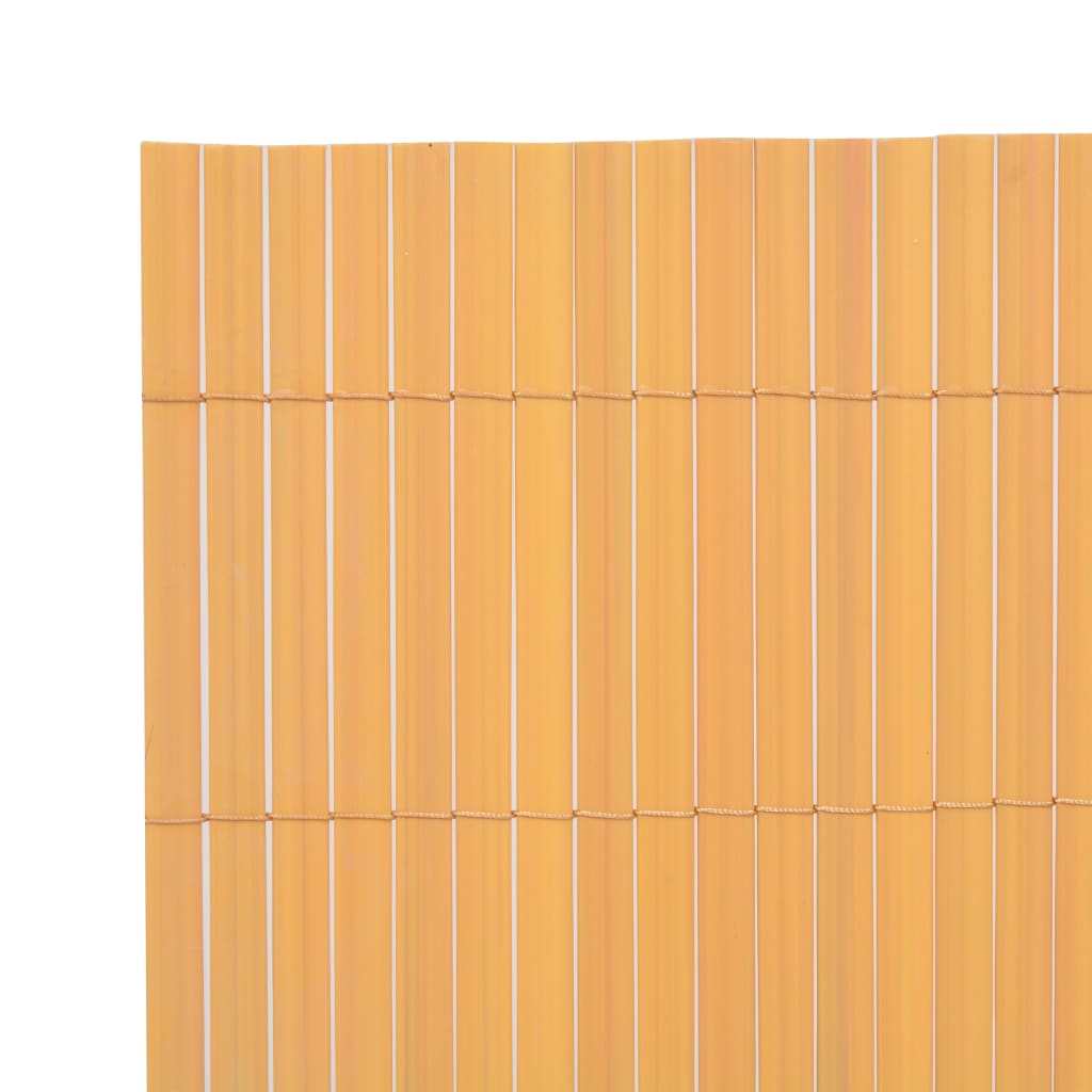 Kaksipuolinen puutarha-aita PVC 90x500 cm keltainen - Sisustajankoti.fi